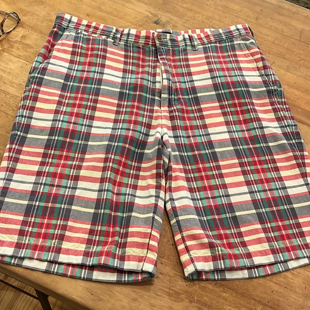 Lands' End Men’s Multicolor Plaid Shorts Size 36